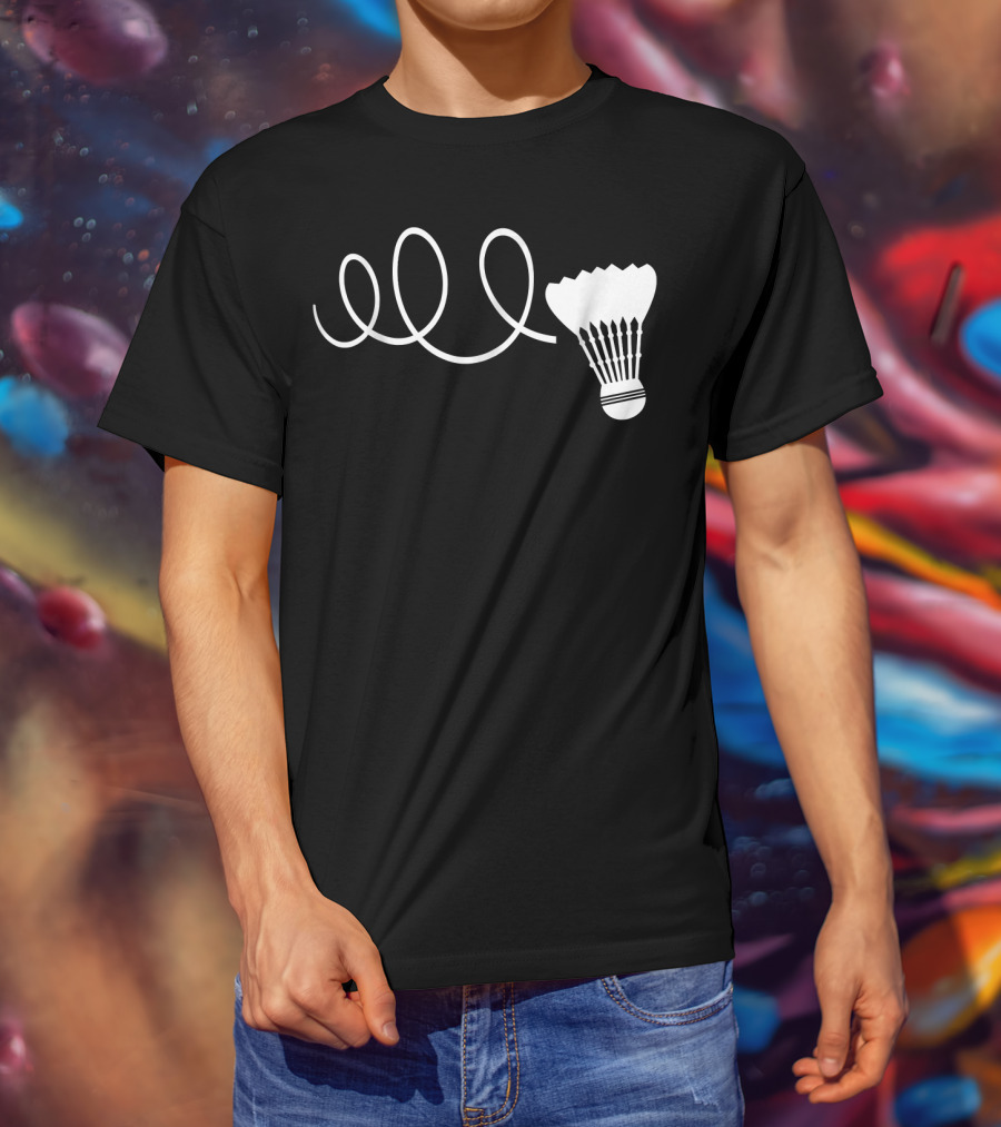 Elo Funny Badminton Shuttle Loop T-Shirt