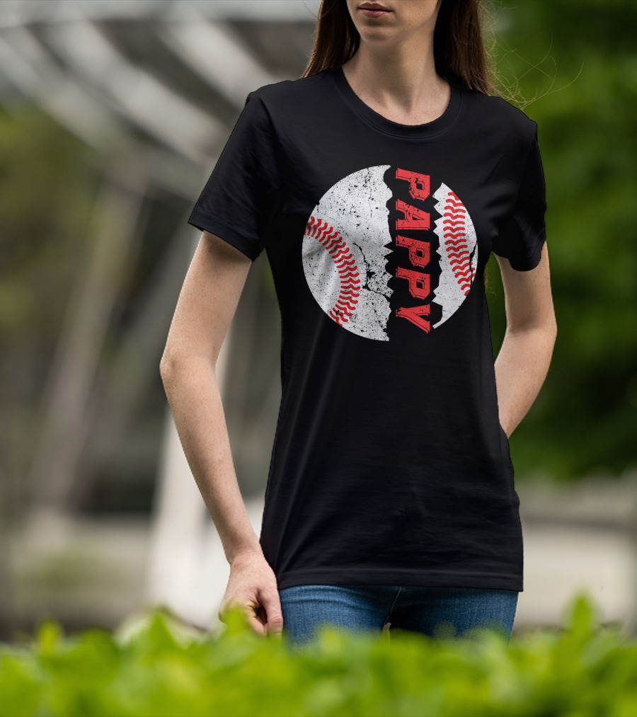 Pappy Funny Baseball Softball Crackle T-Shirt