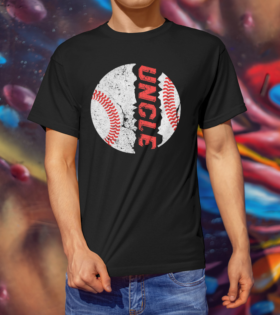 Uncle Funny Baseball Softball Fat Ball T-Shirt