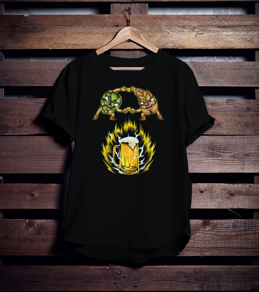 Fusion Power Of Hop And Malt In Funny Beer Love T-Shirt