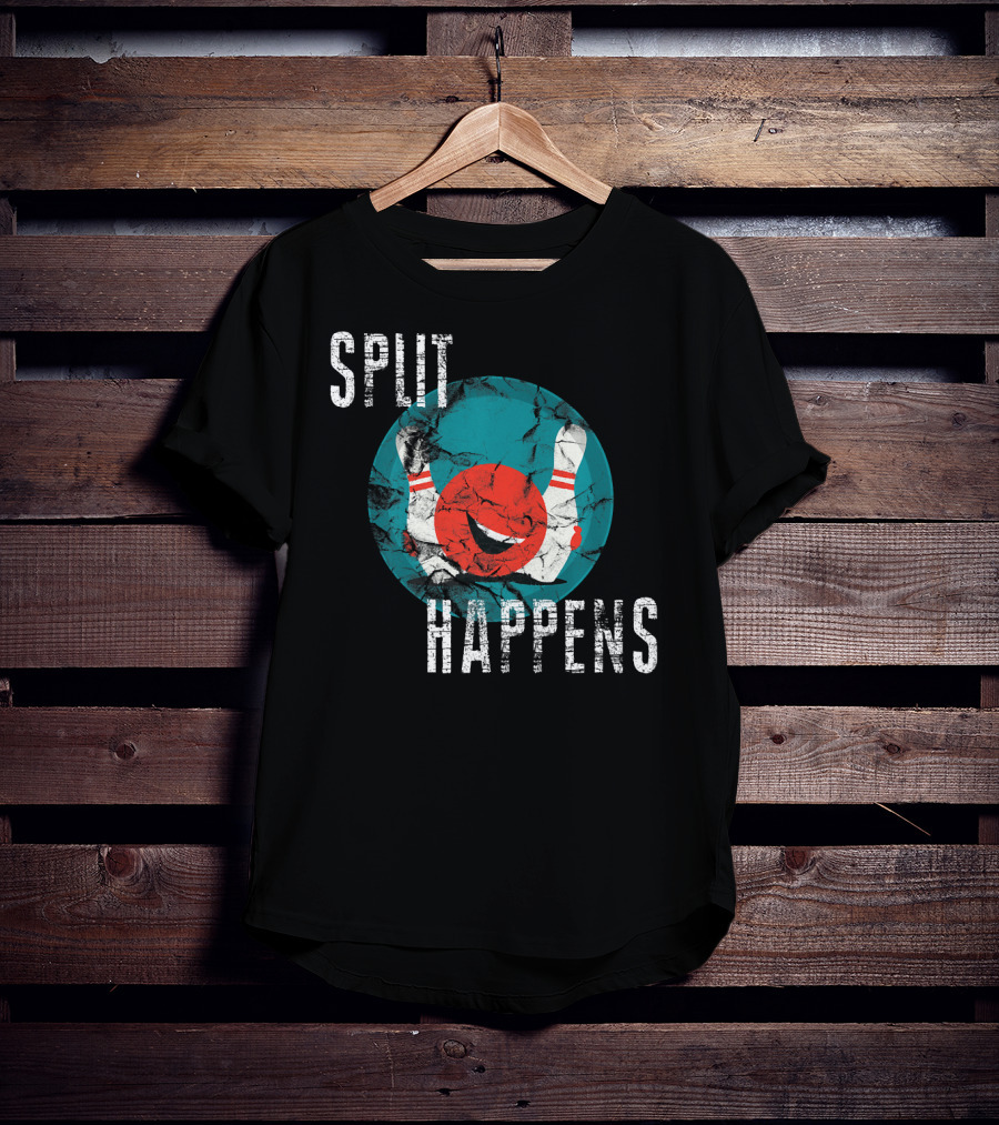 Split Happens Bowling Humor T-Shirt