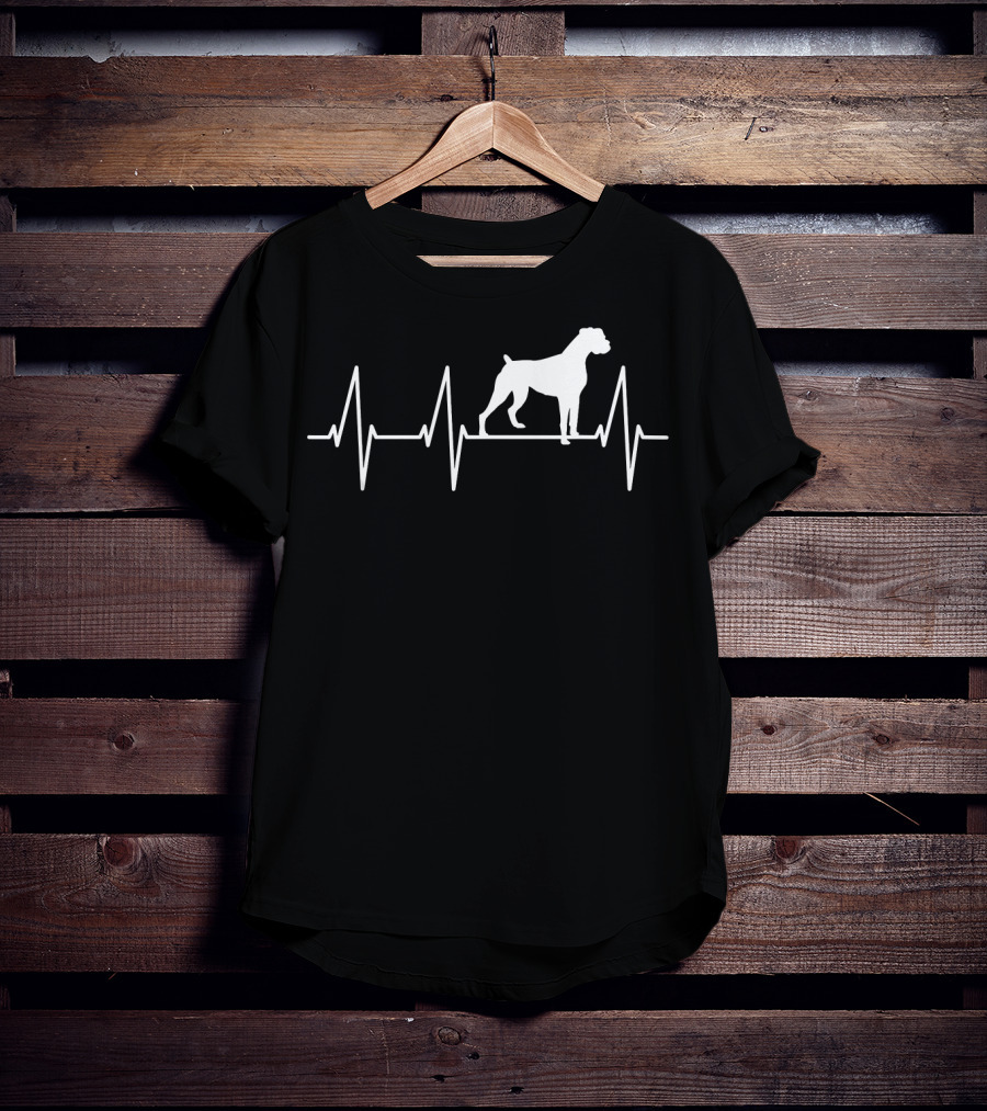 Funny Dog Heartbeat Boxer T-Shirt