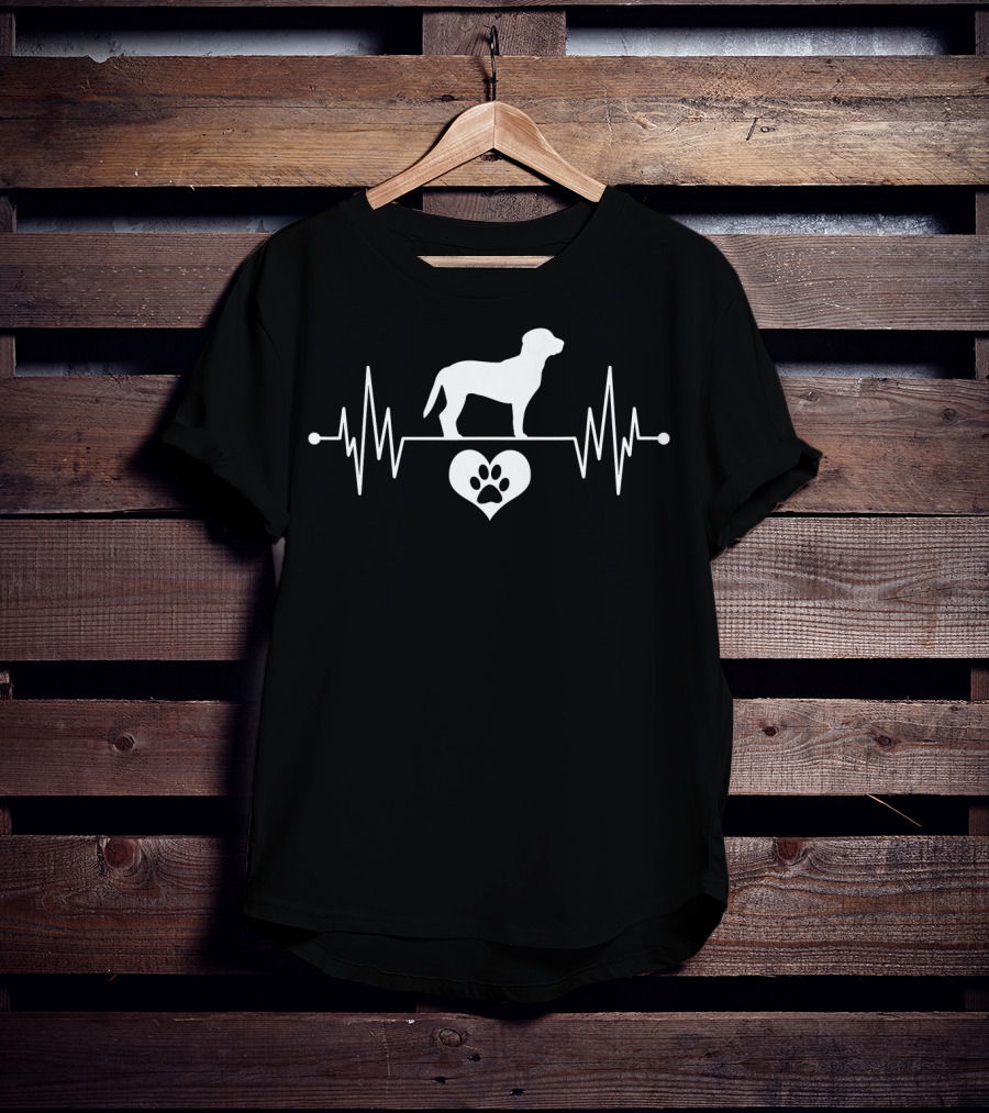Vintage Beagle Owner Heartbeat Love T-Shirt
