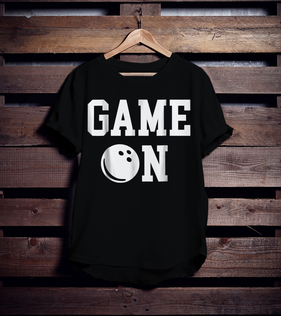 GAME ON Bowling Ball Icon Strike T-Shirt