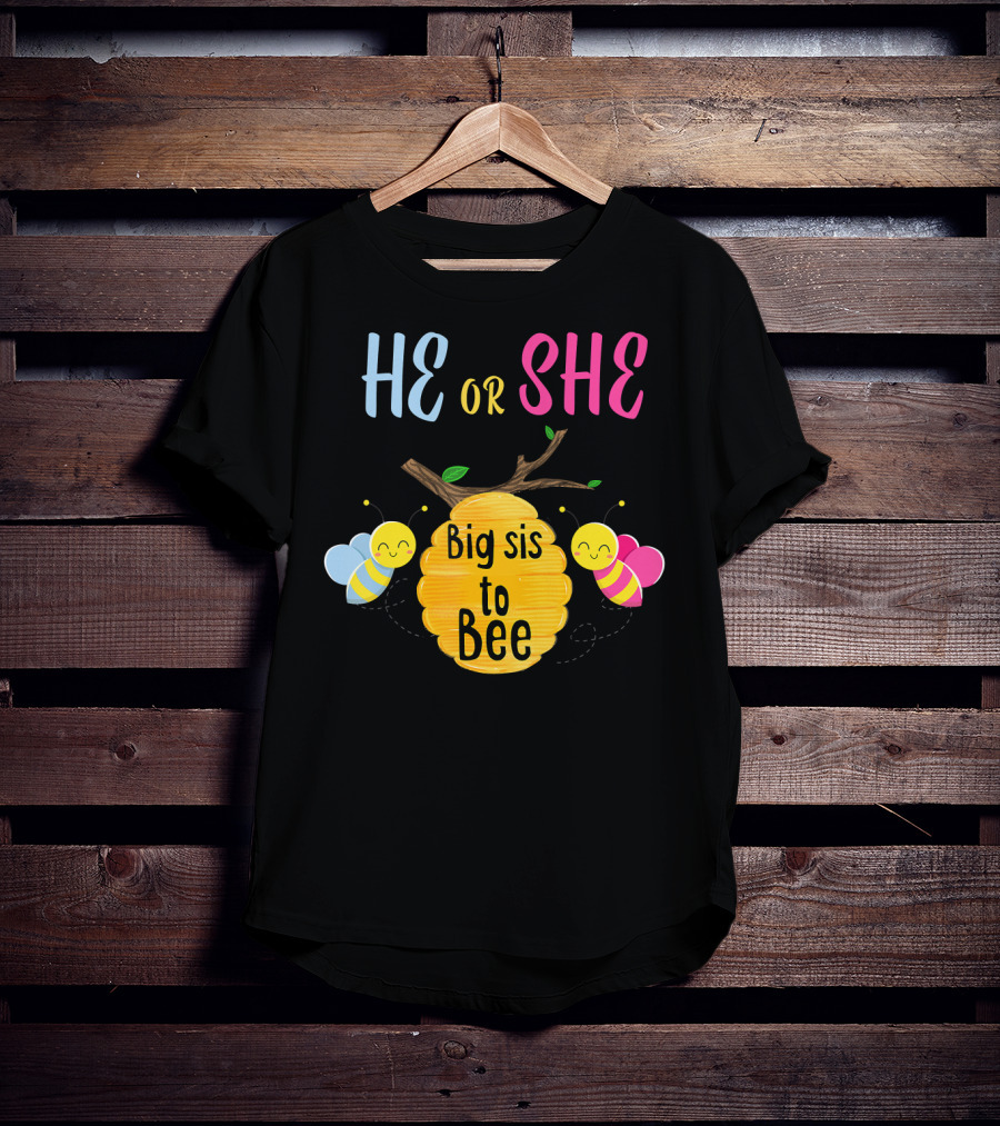 He Or She Big Sis To Bee T-Shirt
