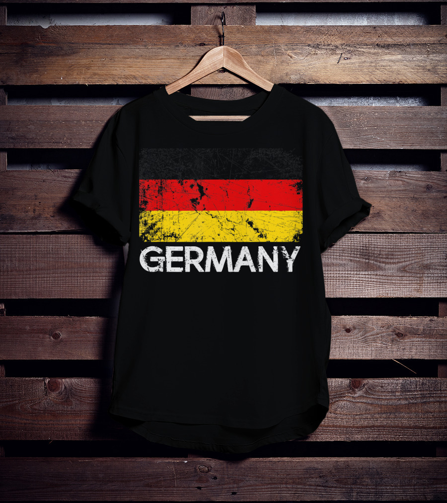 German Flag Vintage Germany Black Red Yellow Classic T-Shirt