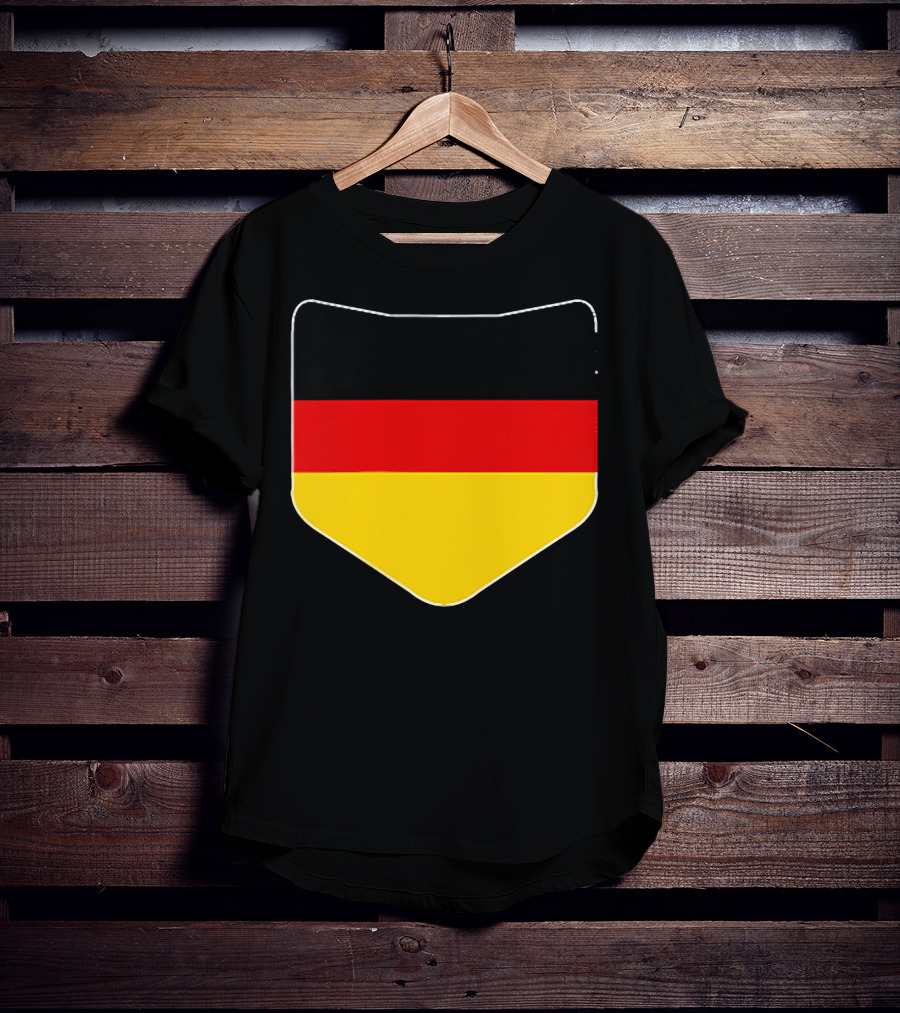 Germany Flag Pocket Print Country Emblem German Colors T-Shirt
