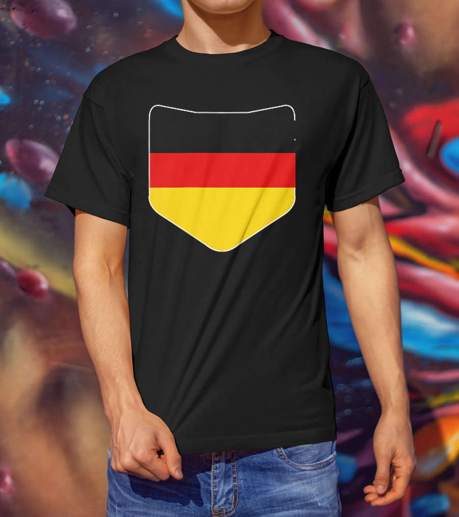 Germany Flag Pocket Print Country Emblem German Colors T-Shirt
