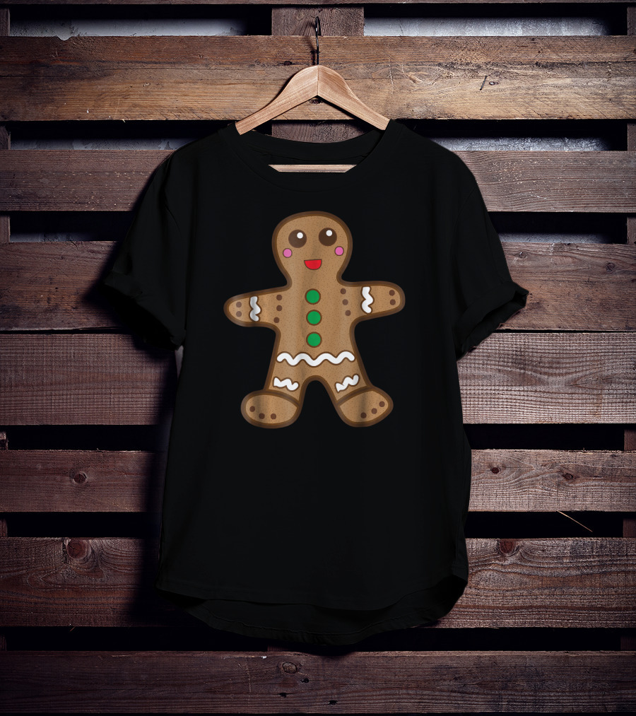 Gingerbread Man Cookie Holiday Baking Fun T-Shirt