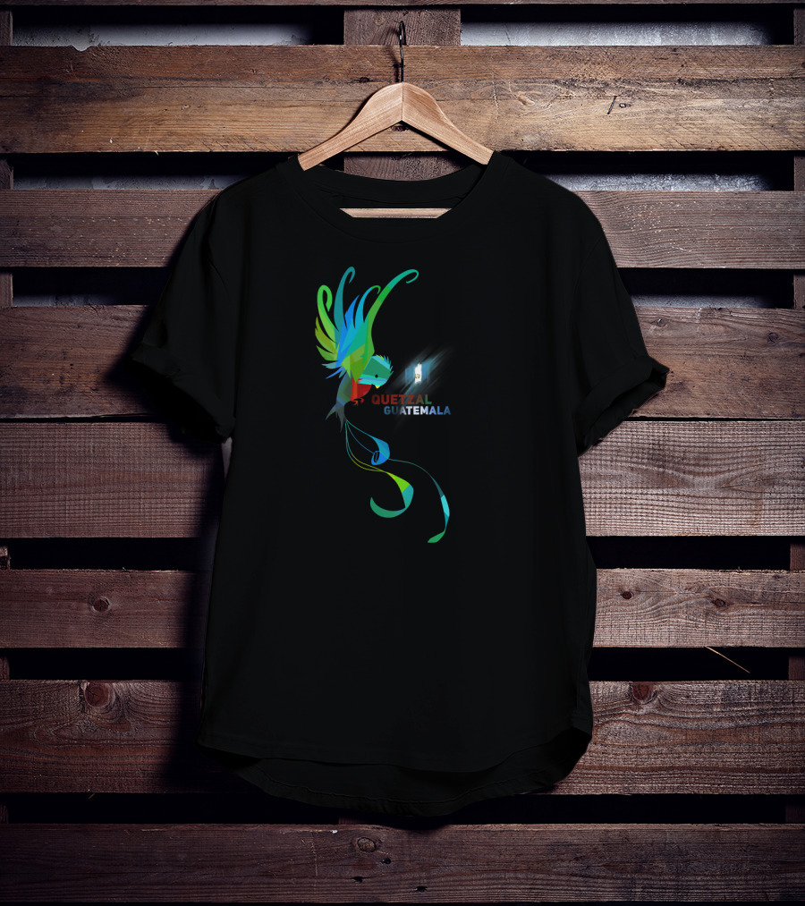 Quetzal Guatemala Vibrant National Bird T-Shirt