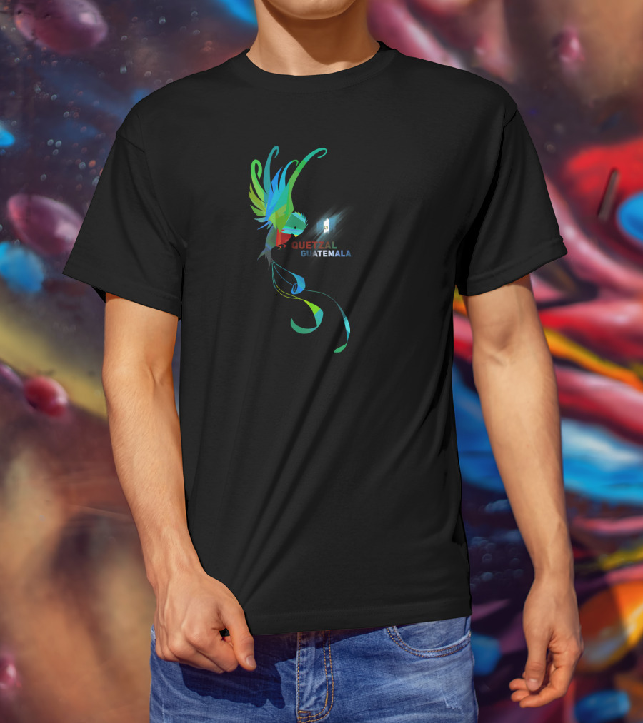Quetzal Guatemala Vibrant National Bird T-Shirt