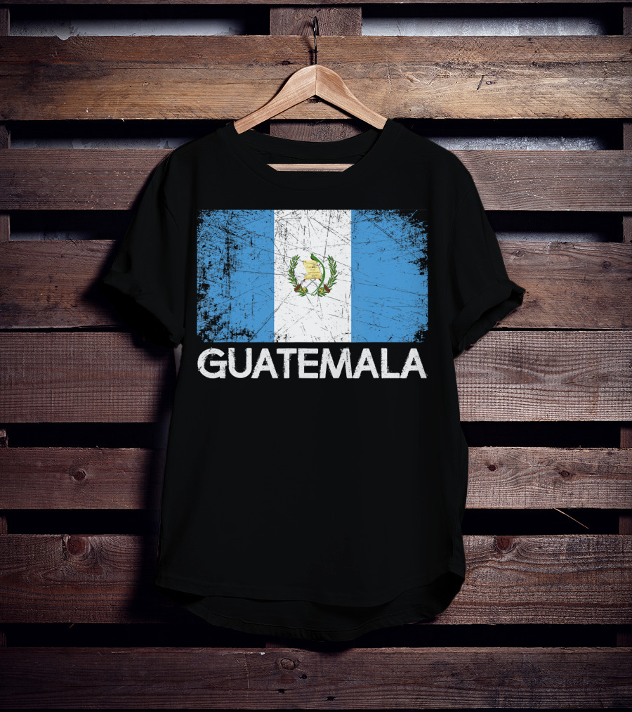 Vintage Guatemalan Flag Distressed Guatemala Emblem T-Shirt