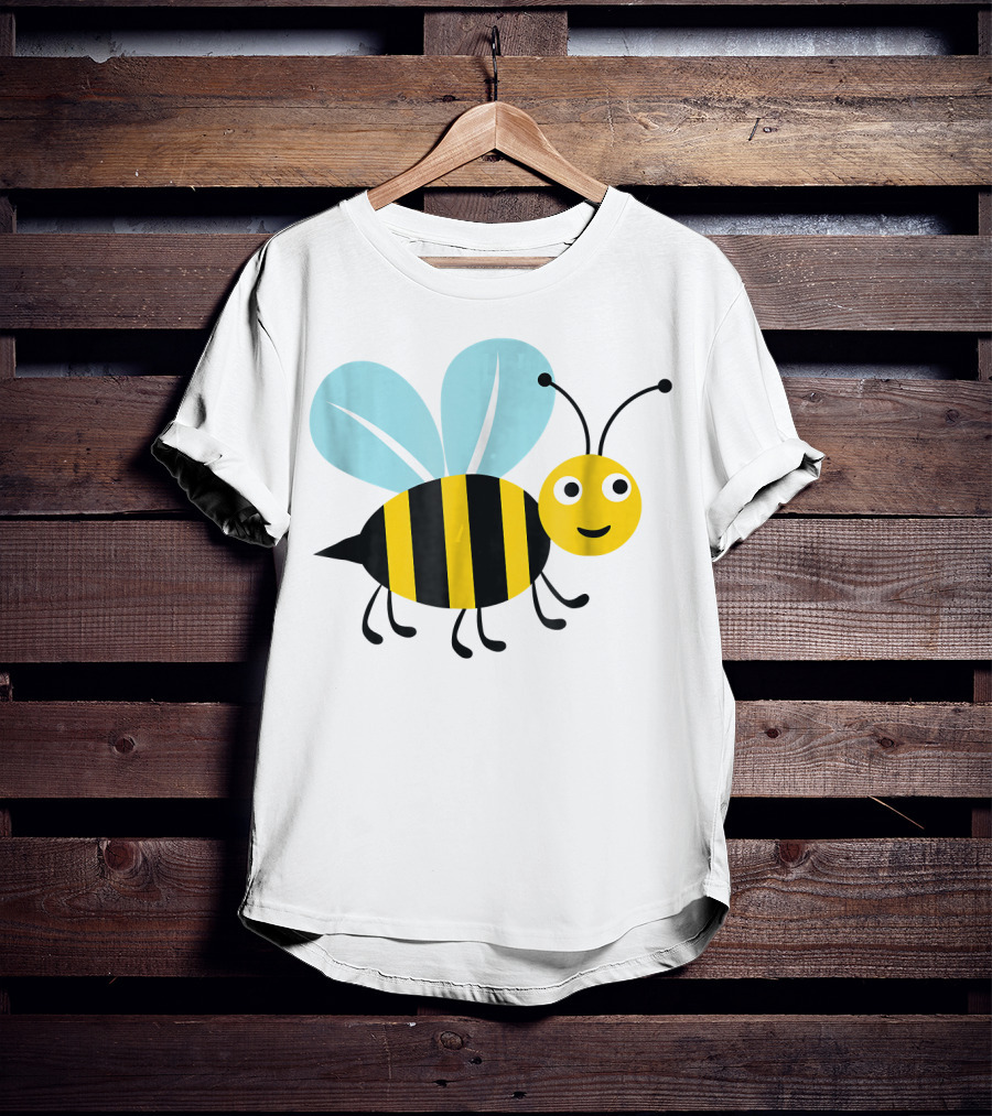 Happy Honey Bee Cute Cartoon T-Shirt