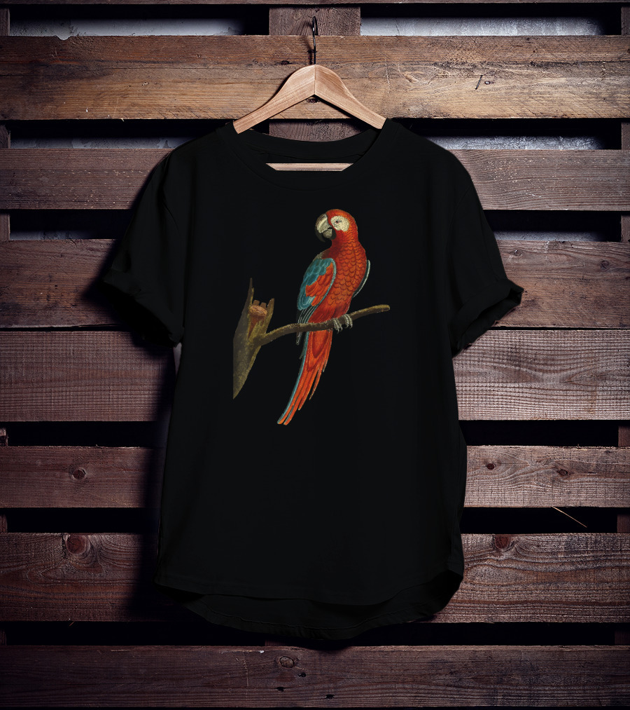 Hawaii Tropical Parrot Halloween Macaw Vibrant Vintage Bird T-Shirt