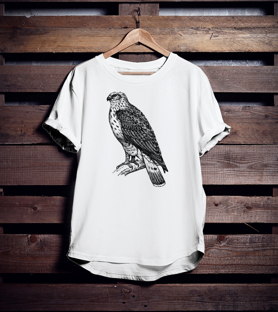 Hawk Ornithology Black Bird T-Shirt