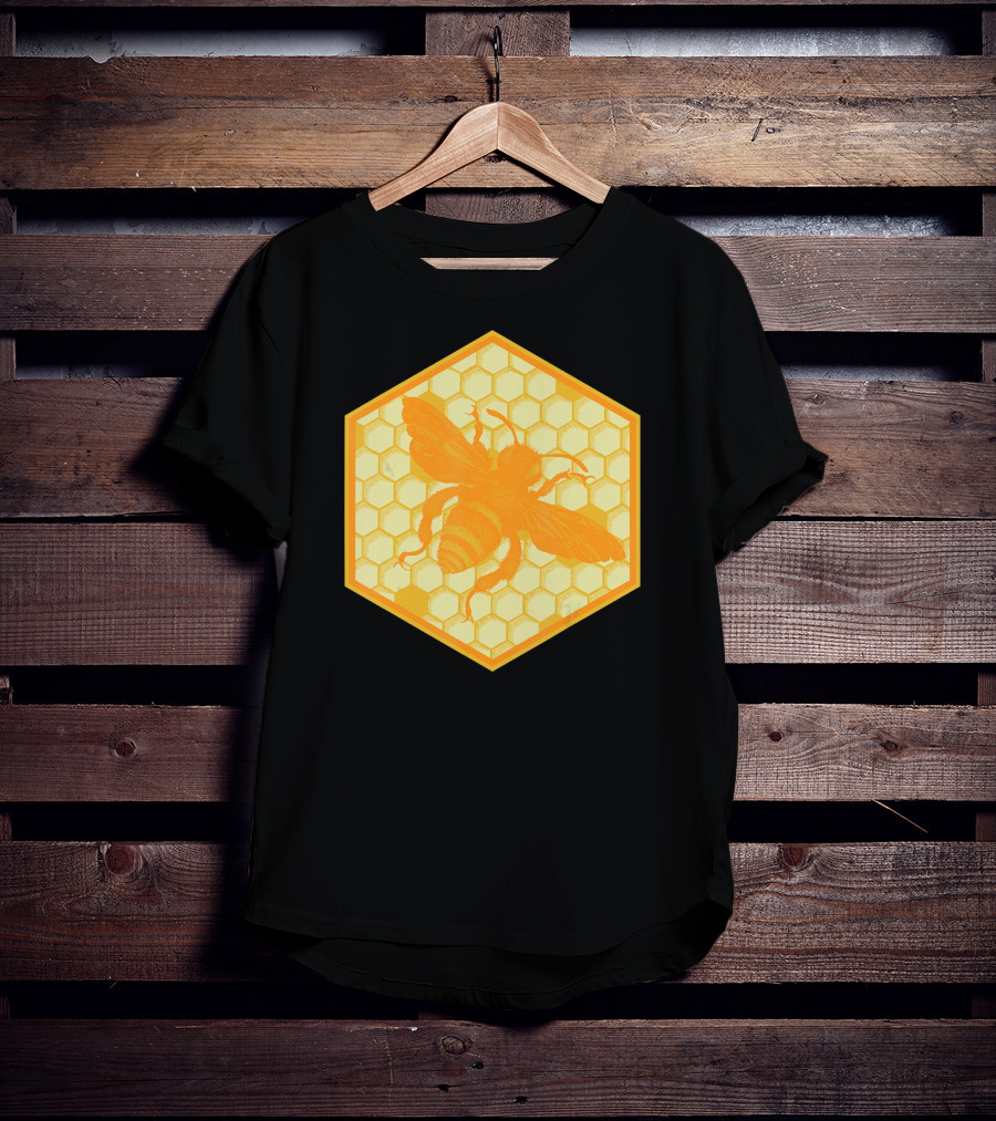 Honey Bees Honey Comb Bee T-Shirt
