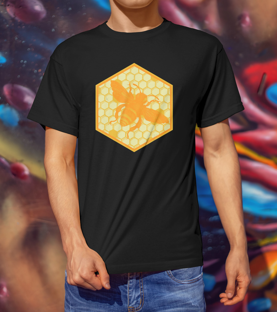 Honey Bees Honey Comb Bee T-Shirt