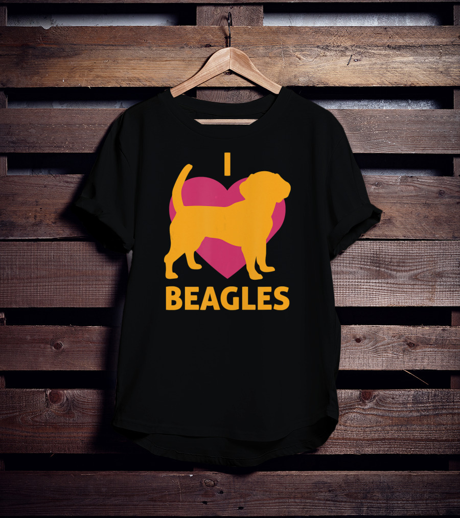 I Heart Beagles Love Pet Lover Animal BEAGLE T-Shirt