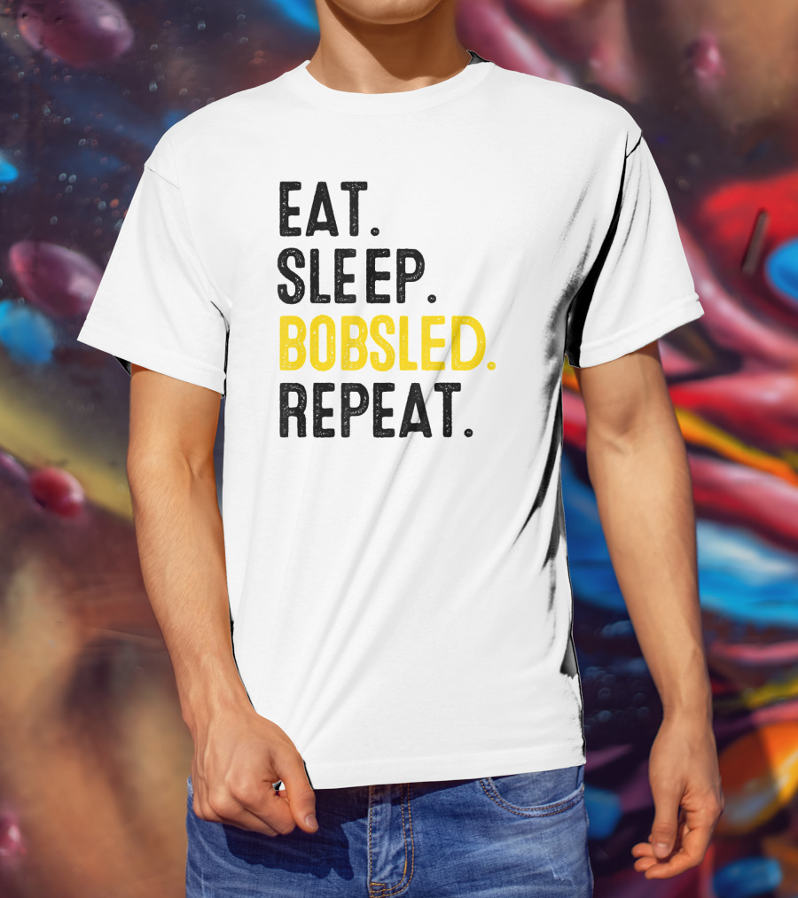 Eat Sleep Bobsled Repeat Jamaican Bobsled Team Bobsled Nov T-Shirt