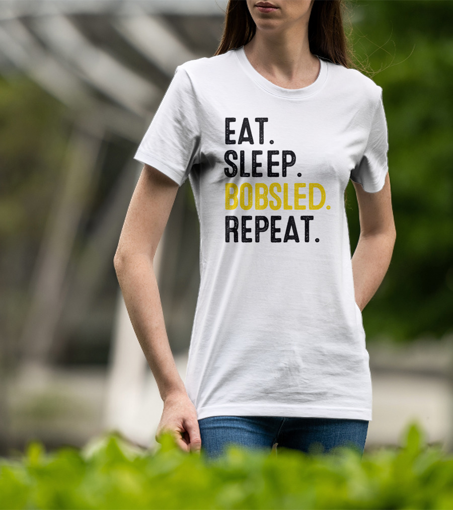 Eat Sleep Bobsled Repeat Jamaican Bobsled Team Bobsled Nov T-Shirt