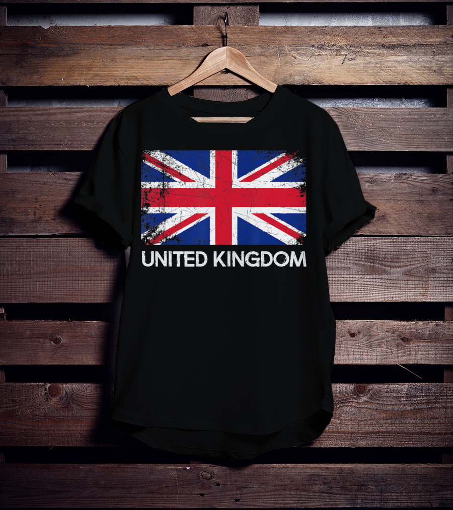 British Flag Vintage United Kingdom T-Shirt