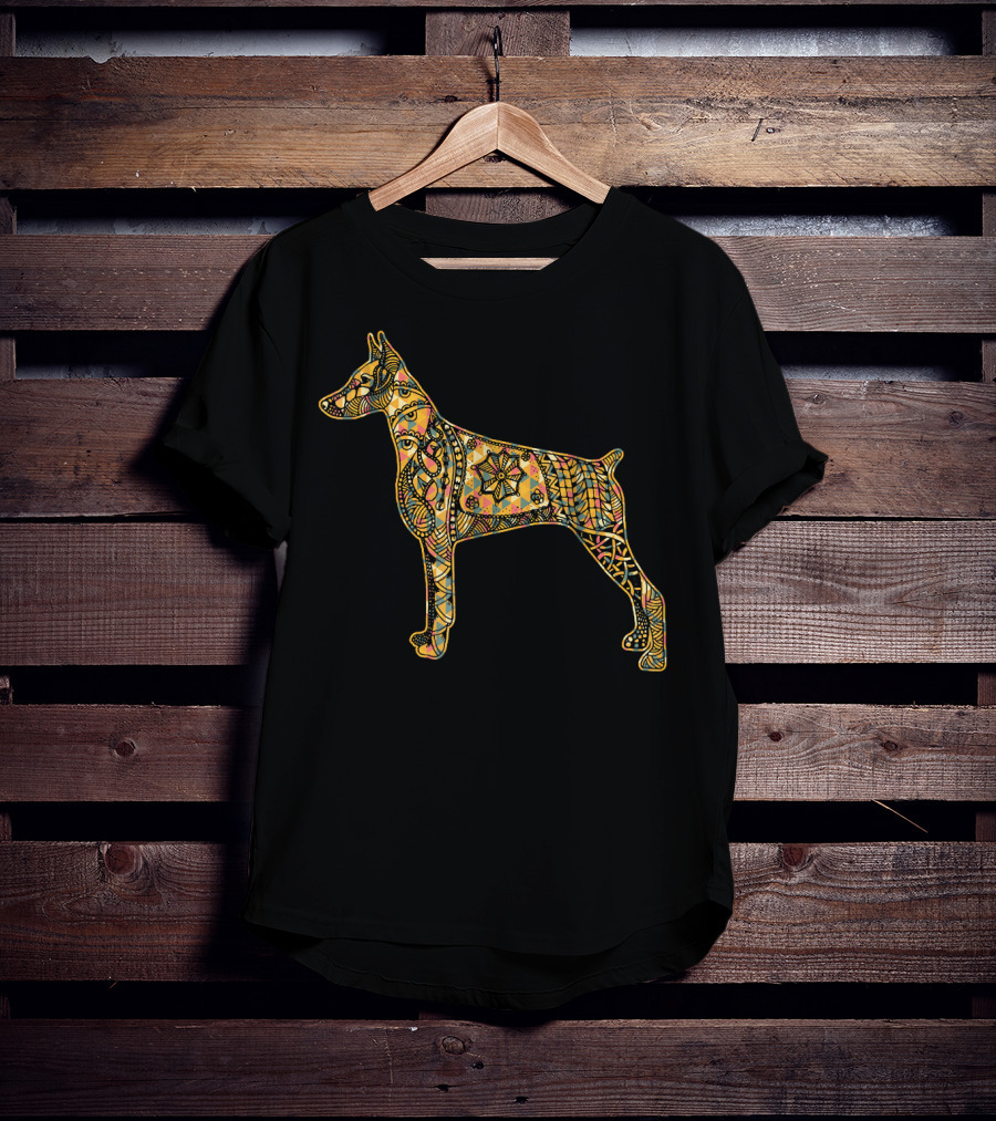 Doberman Pinscher Mandala T-Shirt