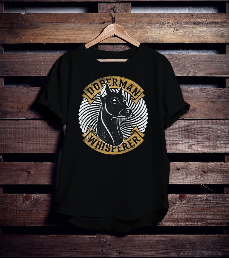 Doberman Whisperer Dog Trainer Spiral T-Shirt