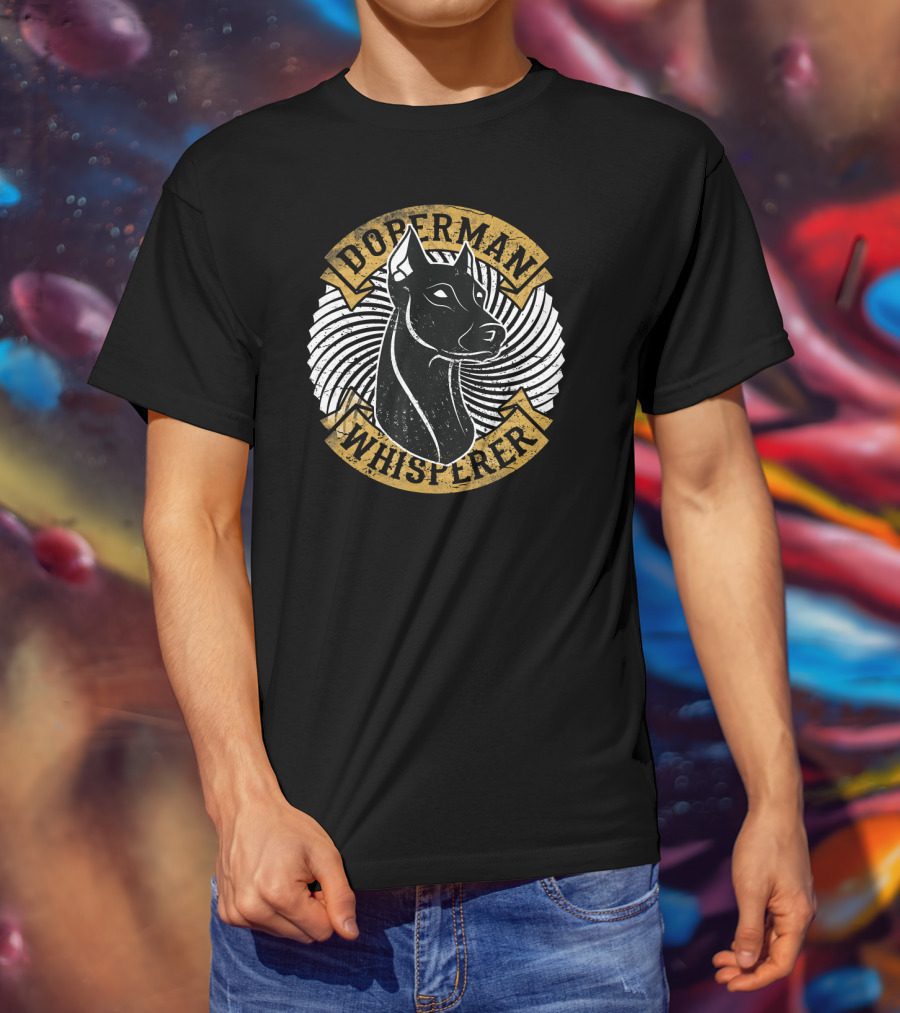 Doberman Whisperer Dog Trainer Spiral T-Shirt