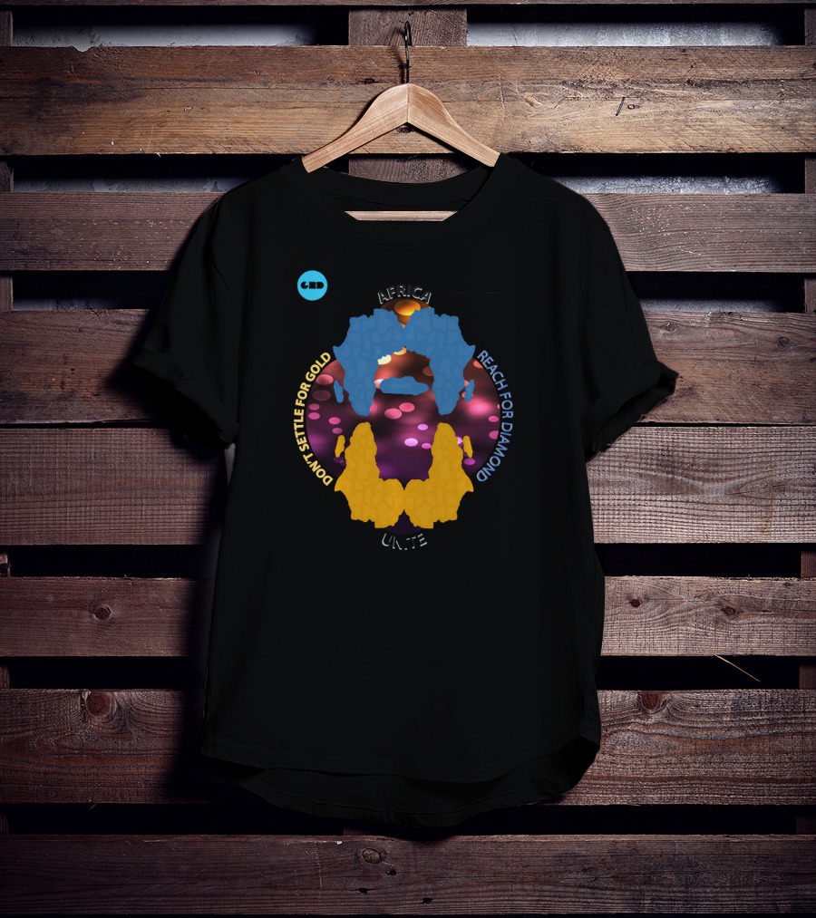 Africa Unite Don't Settle For Gold Reach For Diamond Brightness T-Shirt