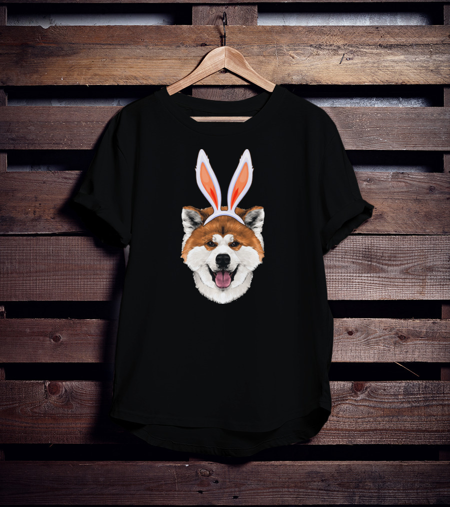 Akita Easter Bunny Akita Dog Lover Swe Funny Canine T-Shirt
