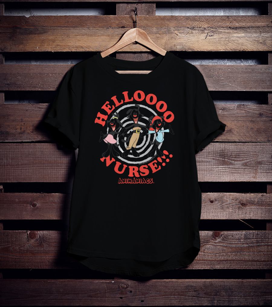 Animaniacs Helloooo Nurse Spiraling Characters T-Shirt