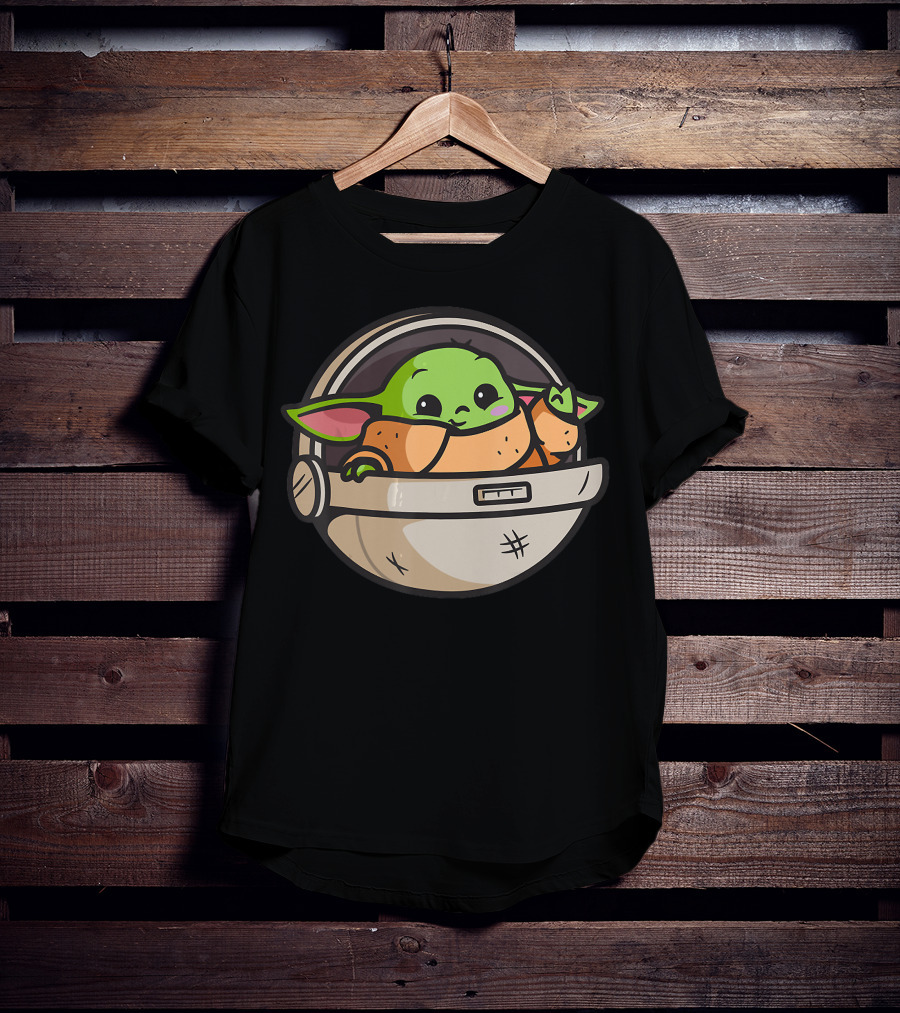 Baby YODA FanClub SW Holiday Grogu In Hover Pod T-Shirt