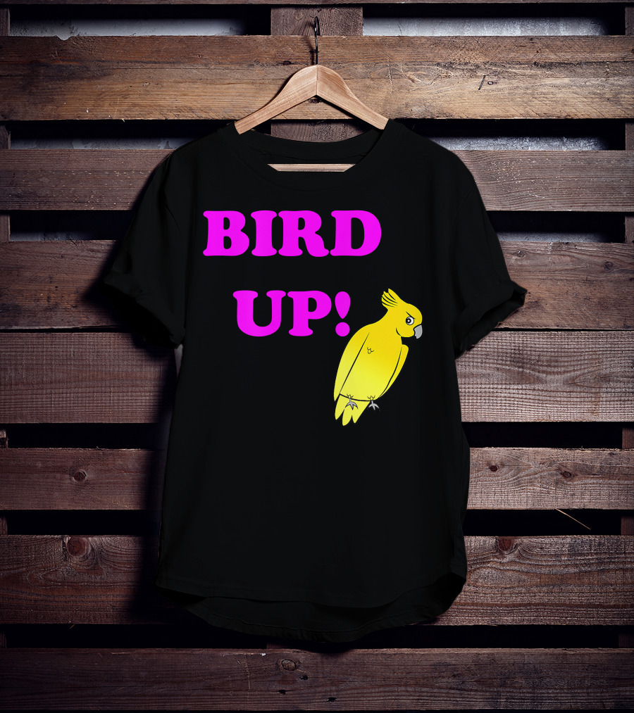 BIRD UP Yellow Parrot T-Shirt