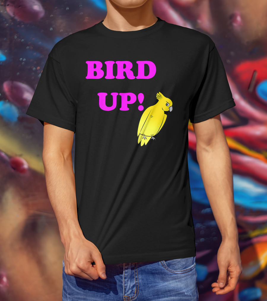BIRD UP Yellow Parrot T-Shirt
