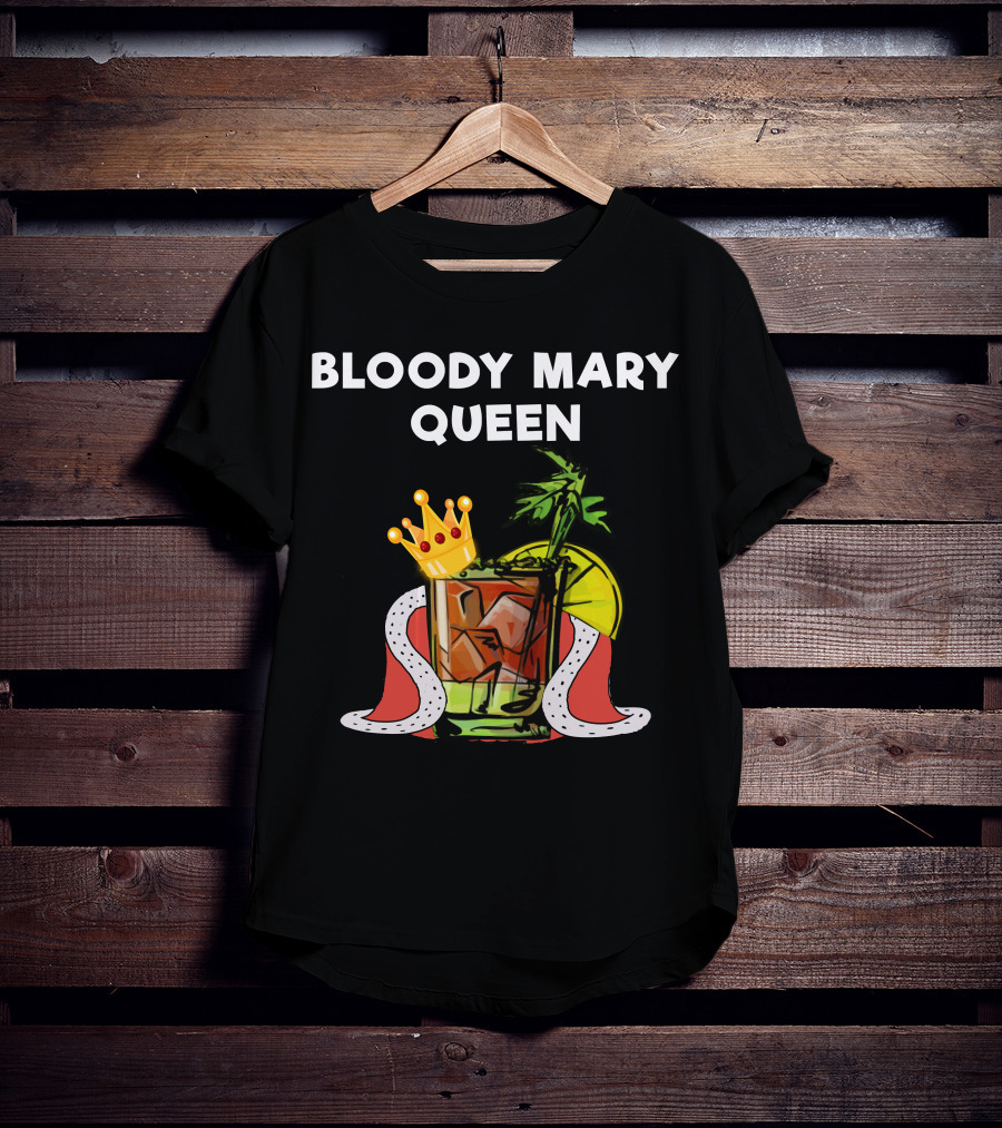 Bloody Mary Queen Drink With Crown And Lemon T-Shirt