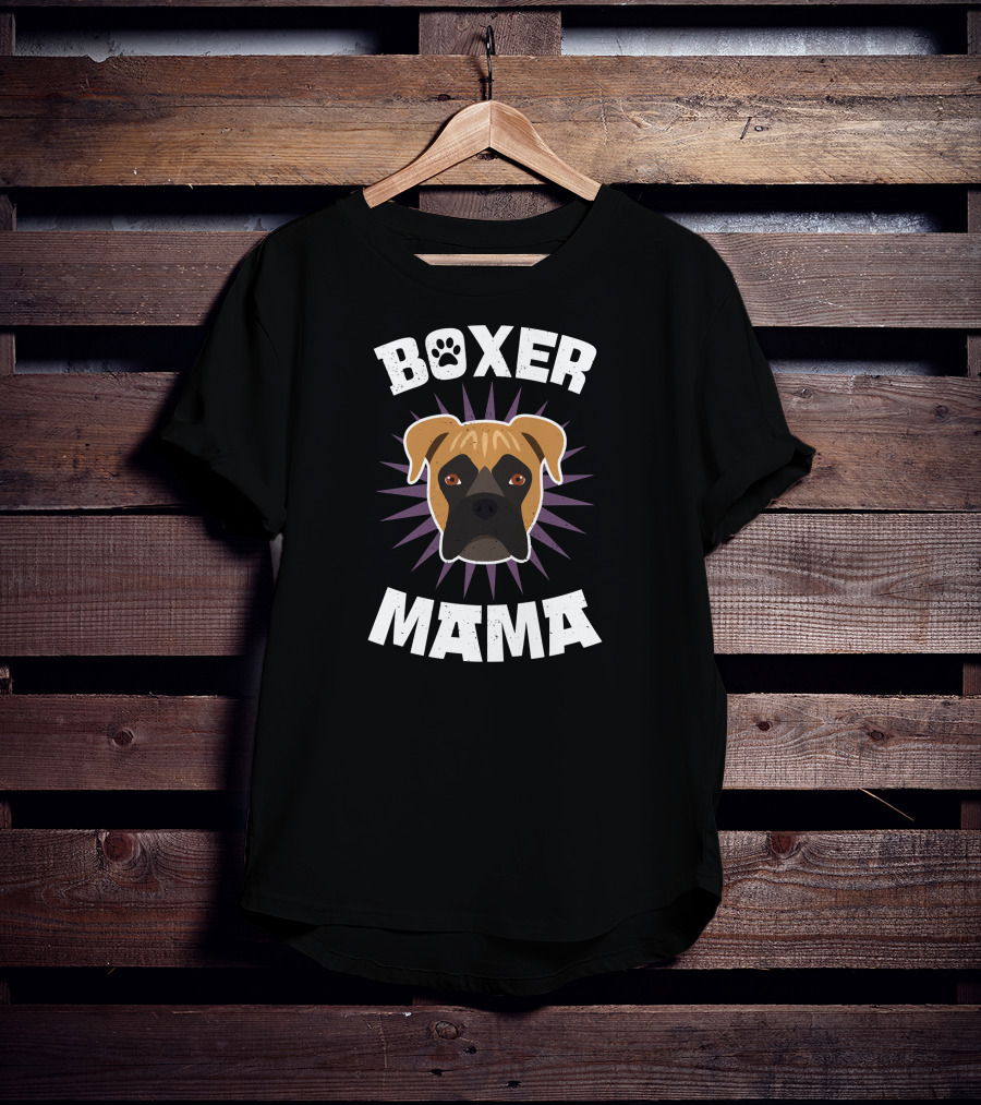Boxer Mama Dog Owner Mom Of Boxer T-Shirt