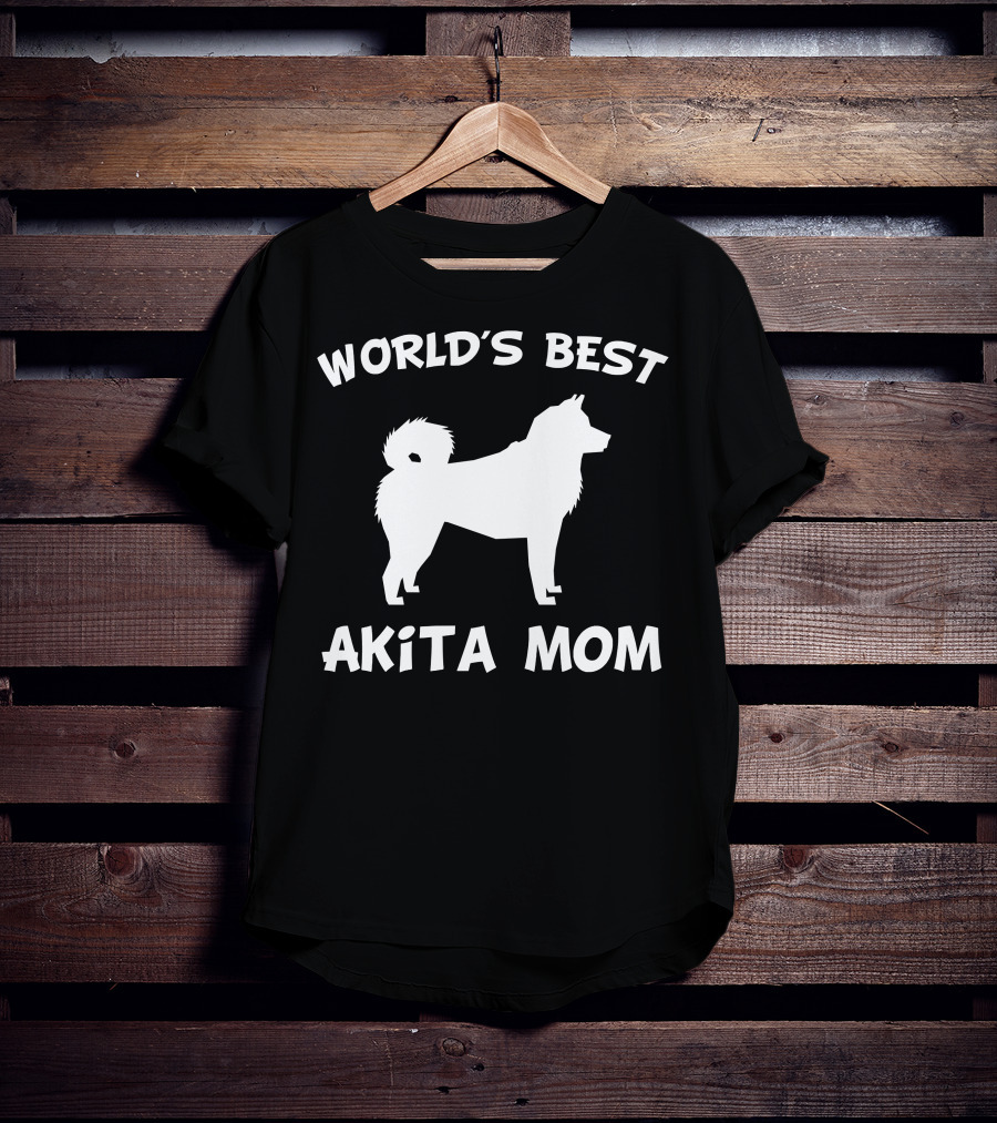 World's Best Akita Mom Dog Owner T-Shirt