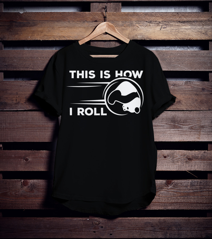 This Is How I Roll Funny Bowling Panda T-Shirt
