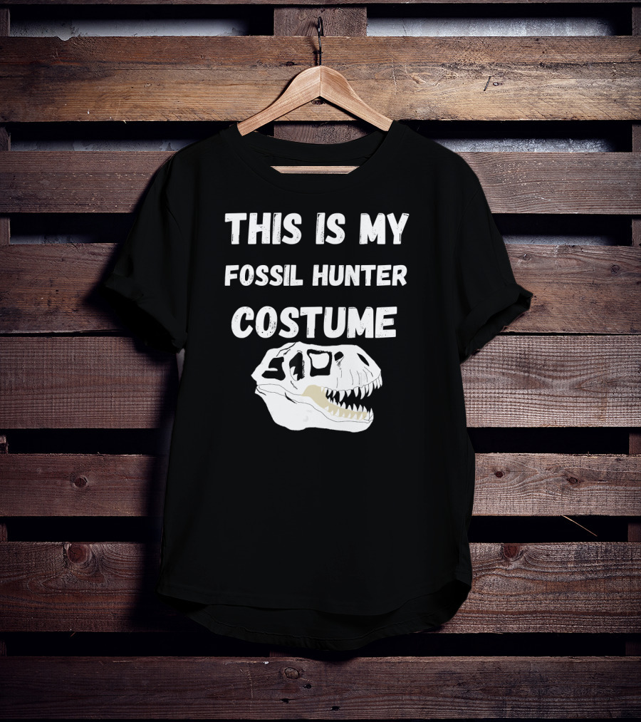 This Is My Fossil Hunter Costume Dinosaur Skull T-Shirt