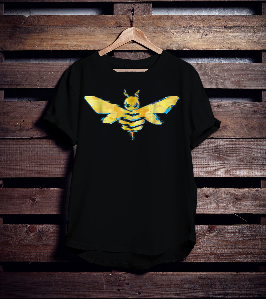 Transformers Bumblebee Movie Hexagon Patterned Bee T-Shirt