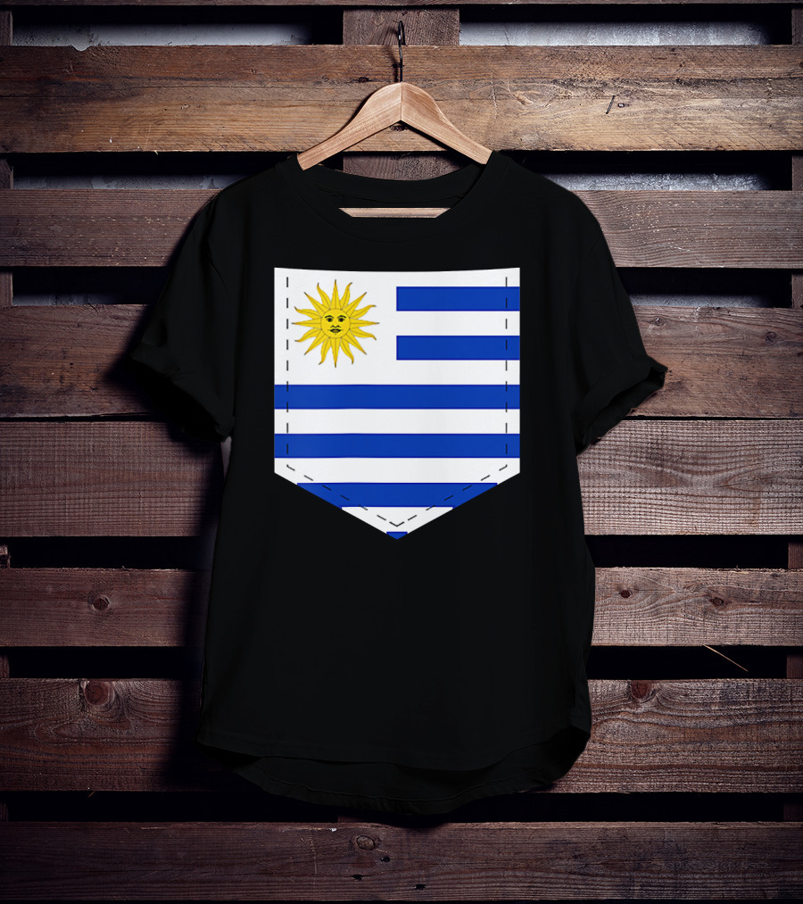 Uruguay Flag Emblem With Iconic Sun T-Shirt