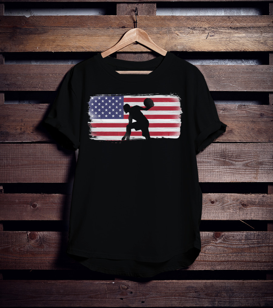 USA American Flag Basketball Player Perfect T-Shirt