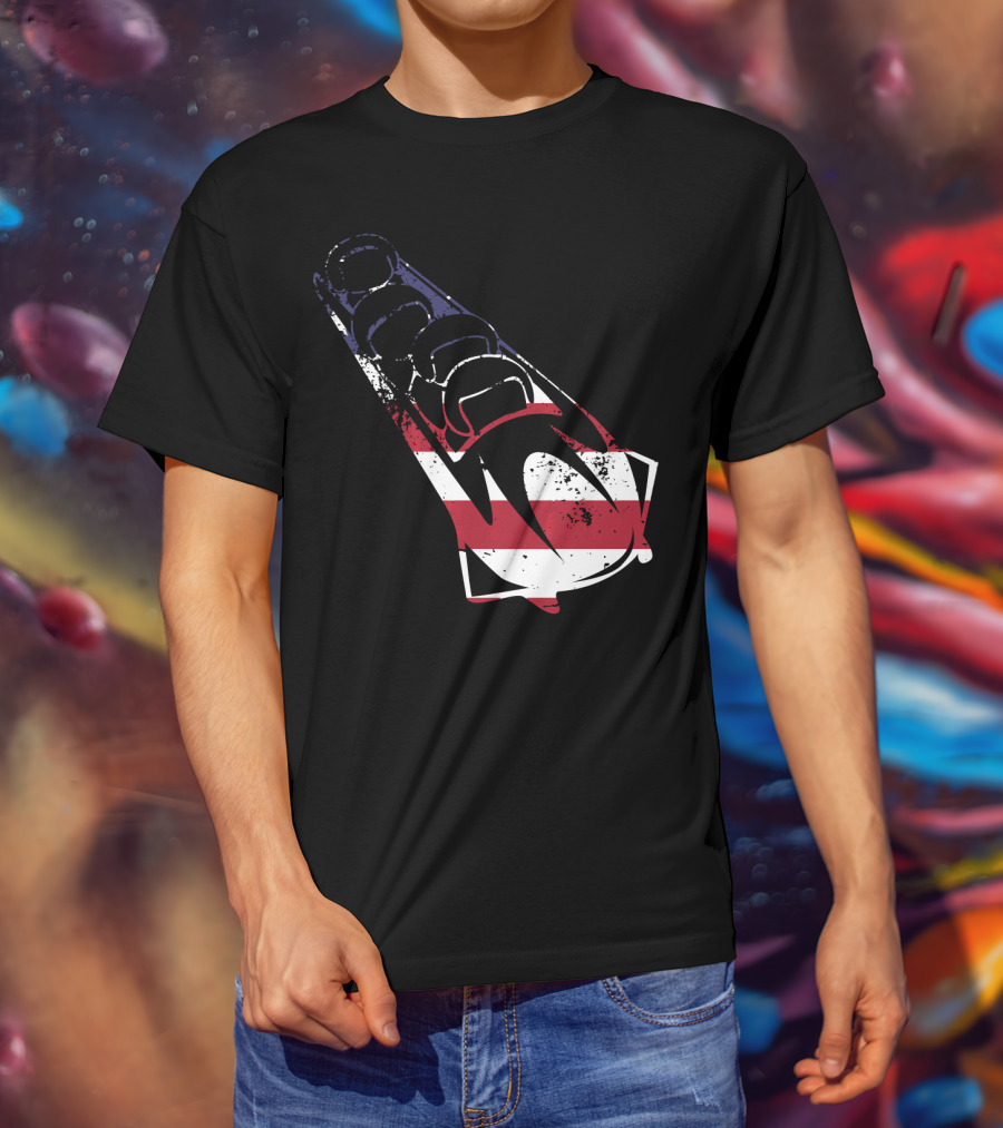 USA American Flag Bobsledding Team Patriot Sports T-Shirt
