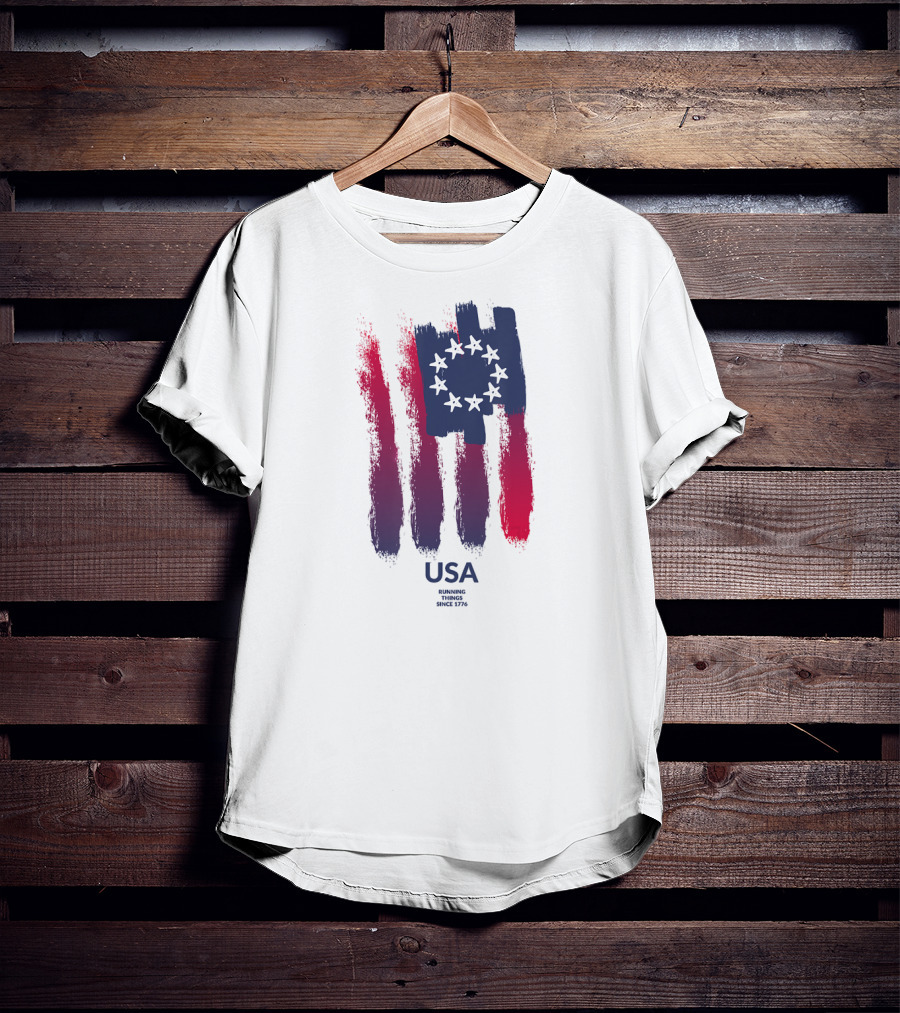 USA Running This Since 1776 Betsy Ross Flag T-Shirt