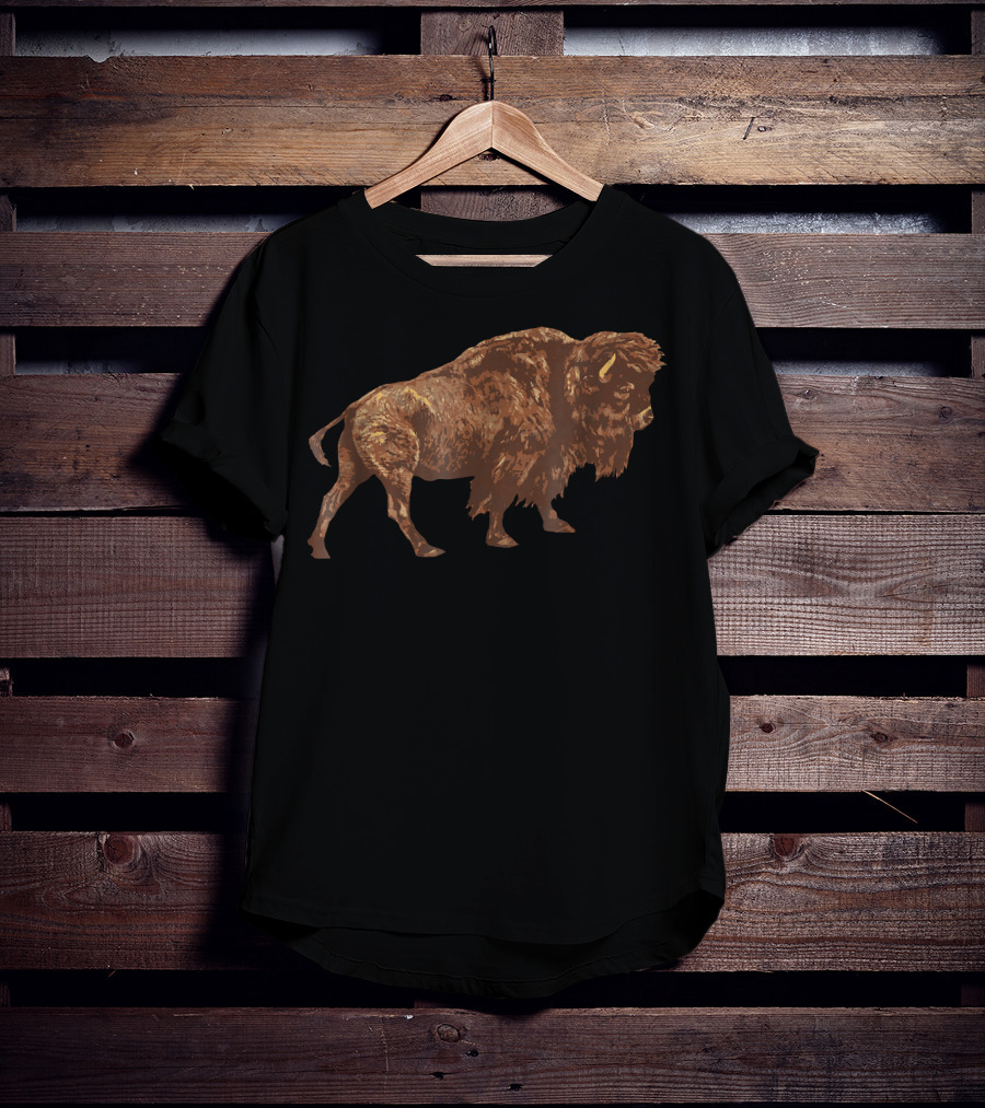 Vintage American Buffalo Bison Explorer T-Shirt
