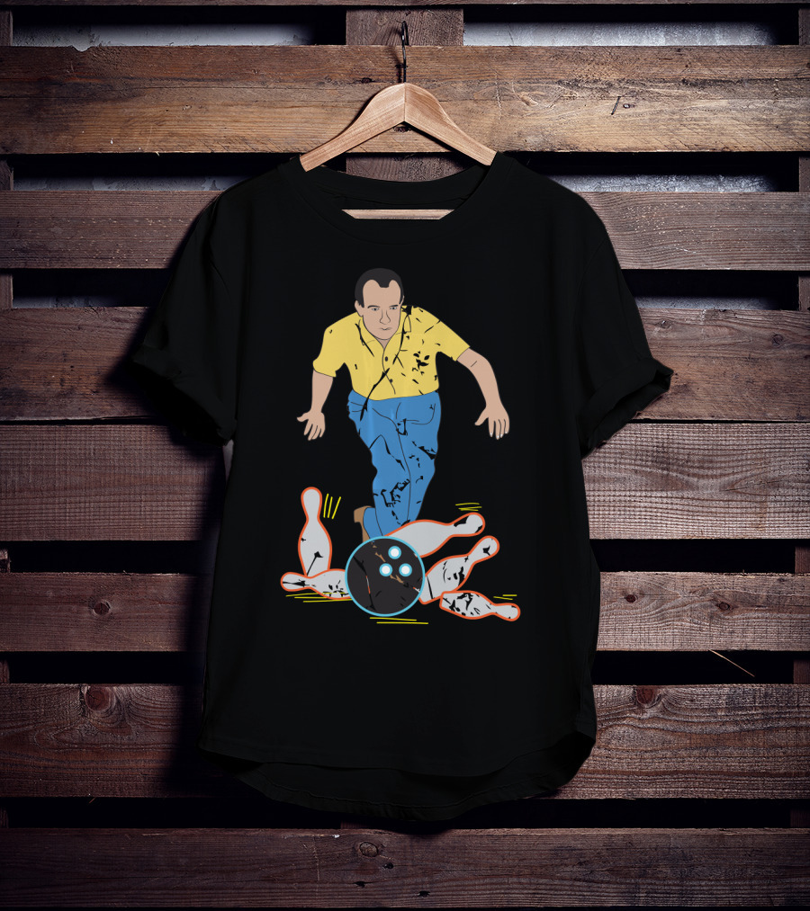 Vintage Bowling Strike Nixon Pin Action T-Shirt
