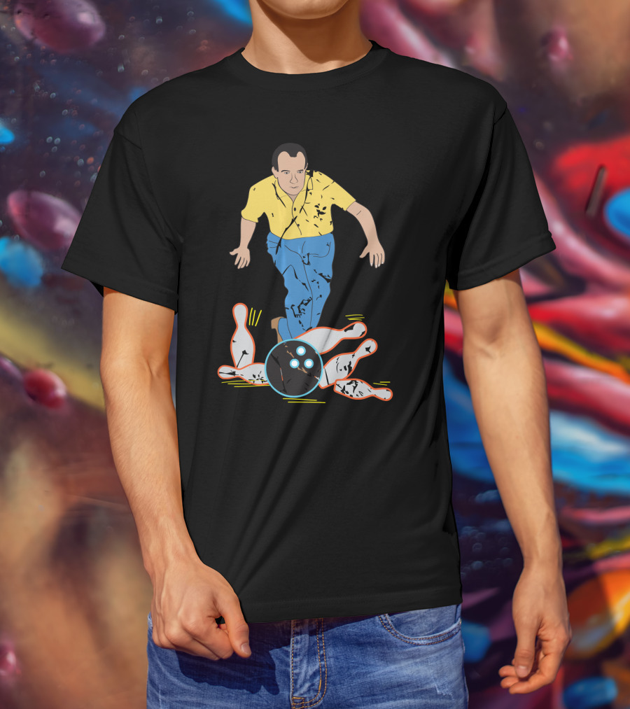 Vintage Bowling Strike Nixon Pin Action T-Shirt