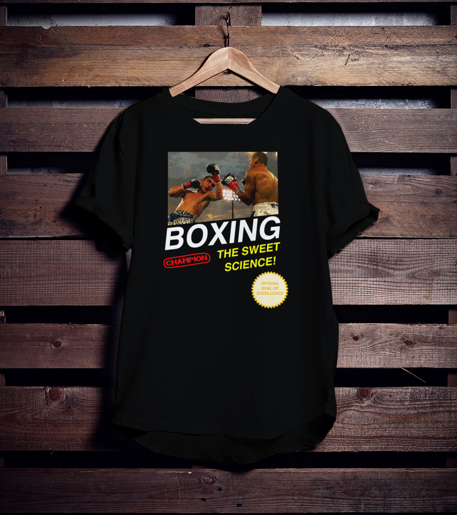 BOXING Champion The Sweet Science 8 Bit Video Game T-Shirt