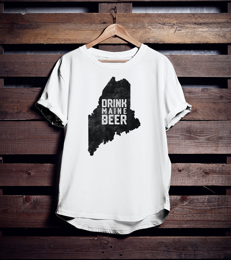 Drink Maine Beer Vintage Local Craft State T-Shirt