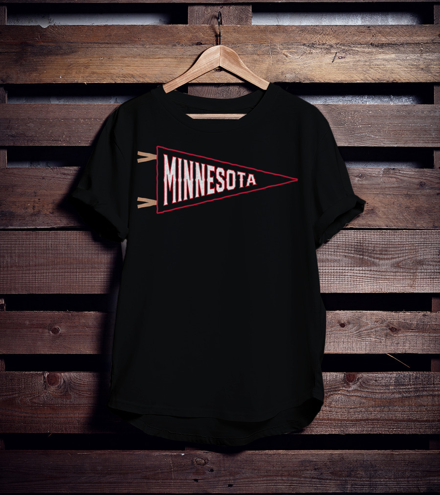 Minnesota Vintage Baseball Pennant Retro Sports Souvenir T-Shirt